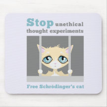 Free Schrodinger's Cat Mouse Pad