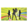 Free Silhouettes of Dancing Girls Customized Photo Card