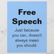 Free Speech Flyer