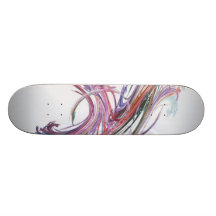 Free Swirls Custom Skateboard