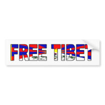 Free Tibet Bumper Sticker