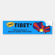 Free Tibet* Bumper Stickers