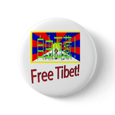 Free Tibet! Pinback Button by Cactus42