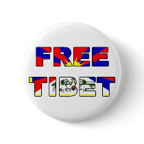 Free Tibet Button