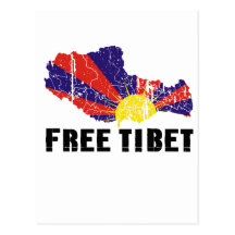 FREE TIBET POSTCARD