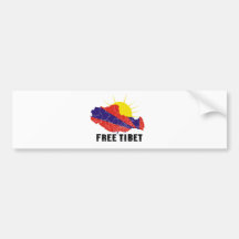 FREE TIBET / TIBETAN FREEDOM BUMPER STICKER