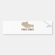 FREE TIBET / TIBETAN FREEDOM BUMPER STICKERS