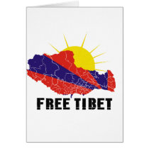 FREE TIBET / TIBETAN FREEDOM CARD