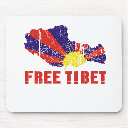FREE TIBET / TIBETAN FREEDOM MOUSE MAT