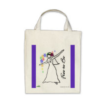 Free to Be: Flowerchild Tote Bags