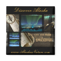 Free Your Dreams Aurora Refrigerator Magnets