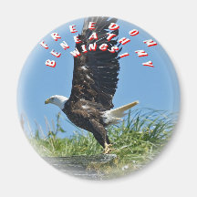 FREEDOM BENEATH WINGS REFRIGERATOR MAGNETS