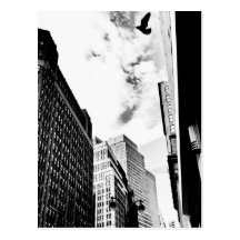 Freedom - Bird Flying Near New York Skyscrapers Post Card