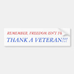 Freedom Bumpersticker Bumper Sticker