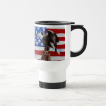 Freedom Eagle aceo Travel Mug