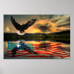 Freedom-Eagle-W-Flag-W-Star-burst-2010 Poster
