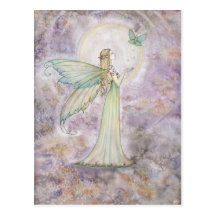 Freedom Fairy and Butterfly Postcard