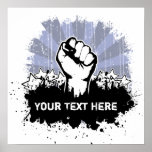 Freedom Fist Custom Posters