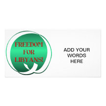Freedom for Libyans! Photo Greeting Card