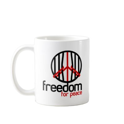 Freedom For Peace Mugs by sinanacar