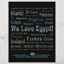 Freedom Has Wings ~ We Love Egypt Flyer