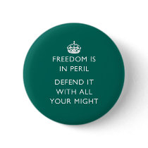 freedom is in peril defend it with all your might pins