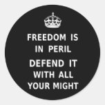 Freedom Is In Peril Slogan Best Price Custom Sticker