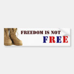 Freedom is not F R E E Bumper Stickers