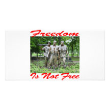 Freedom Is Not Free #005 Customized Photo Card