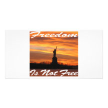 Freedom Is Not Free #008 Photo Card Template