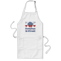 Freedom Is Sweet Patriotic Cupcake Apron aprons