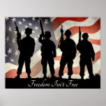 Freedom Isnt Free Patriotic Military 24 x 18 Posters