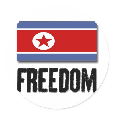 Freedom - North Korea Sticker by 4sillygoose