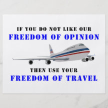Freedom of opinion and democracy personalisierte flyer