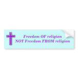 Freedom of Religion Bumper Sticker bumper stickers