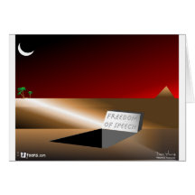 Freedom of Speech Greeting Card