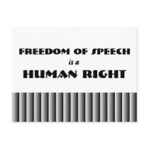 Freedom of Speech Postcard