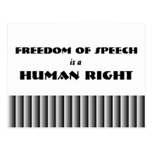 Freedom of Speech Postcard