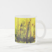 Freedom of the Seas Frosted Glass Mug