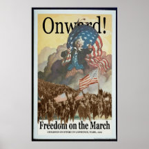 Freedom on the March Poster