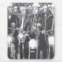 Freedom Riders, Charcoal Art Products Mouse Pad