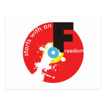 Freedom Starts postcard