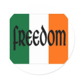 Freedom Round Stickers