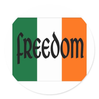Freedom Round Stickers by Shamrock_Shenanigans