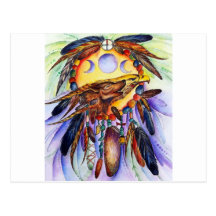 Freedom Wolf and Eagle Spirits Unite Postcards