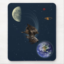 Freefalling Bald Eagle Gifts Mousepad
