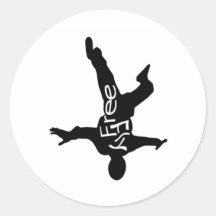 FreeFly Style Round Sticker