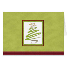 Freehand Christmas Tree Card