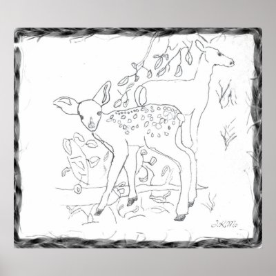 Freehand Pencil Sketch Wall Decor Posters by katzrmine
