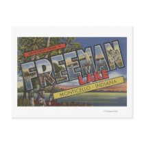 Freeman Lake - Large Letter Scenes Postcard